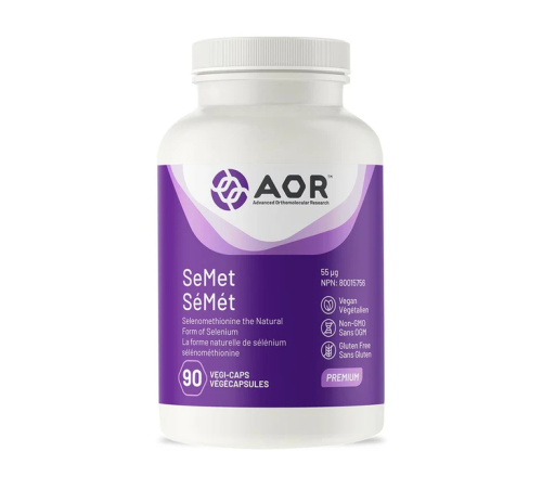 AOR SeMet Selenuim, 55ug, 90 Vegi-Capsules