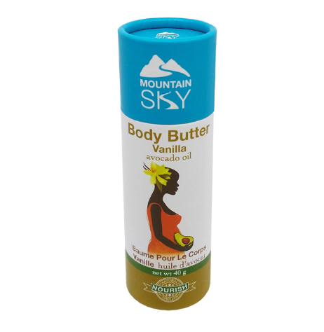 Mountain Sky Body Butter, Eco Tube, Vanilla, Avocado Oil, 40g