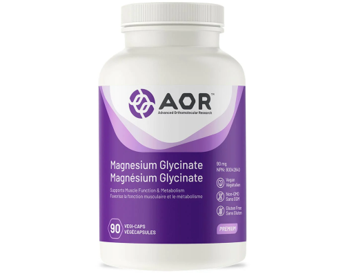 AOR Magnesium Glycinate 90mg, 90 Capsules