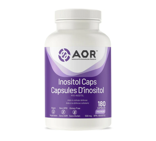 AOR Inositol, 500mg, 180 Vegi-Capsule