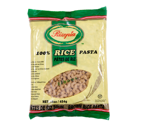 Rizopia Brown Rice Elbows, 454g