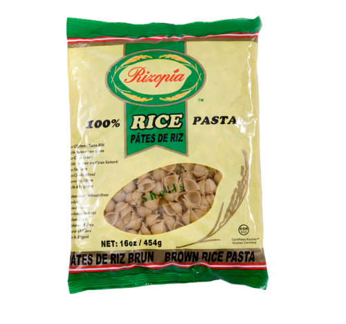 Rizopia Brown Rice Shells, 454g