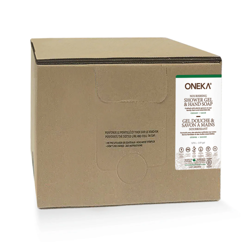 Oneka Cedar & Sage Shower Gel and Hand Soap, 9.75L Refill