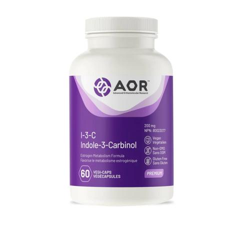 AOR I-3-C Indole-3-carbinol 200mg (I3C), 60 Vegi-Capsules
