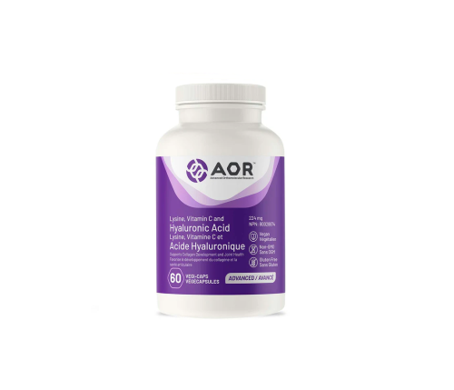 AOR Lysine, Vitamin C & Hyaluronic Acid, 60 Vegi-Capsules