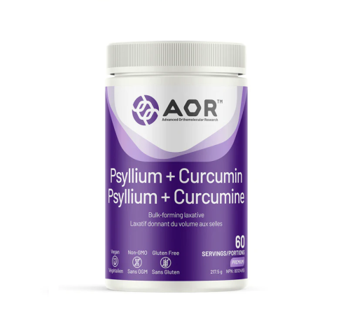AOR Psyllium + Curcumin, 217.5g