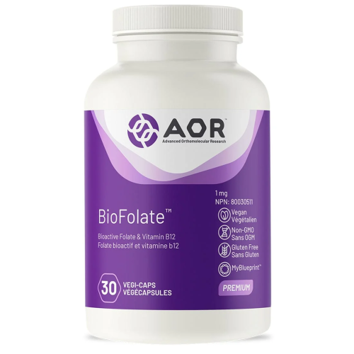 AOR BioFolate 1mg, 30 Vegi-Capsule