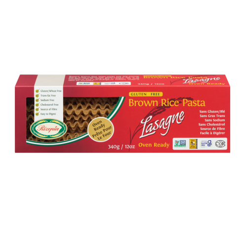 Rizopia Brown Rice Lasagne, 340g