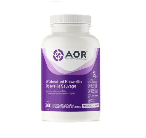 AOR Wildcrafted Boswellia 333mg, 90 Liquid Capsules