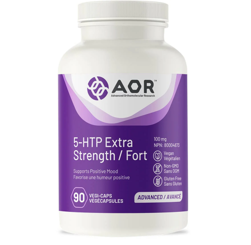 AOR 5-HTP Extra Strength 100mg, 90 Vegi-Capsules