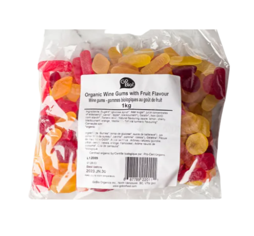 Gobio Organic Wine Gums, 1kg