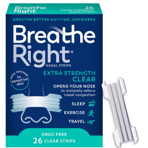 Breathe Right Extra Clear Nightly Sleep, 26