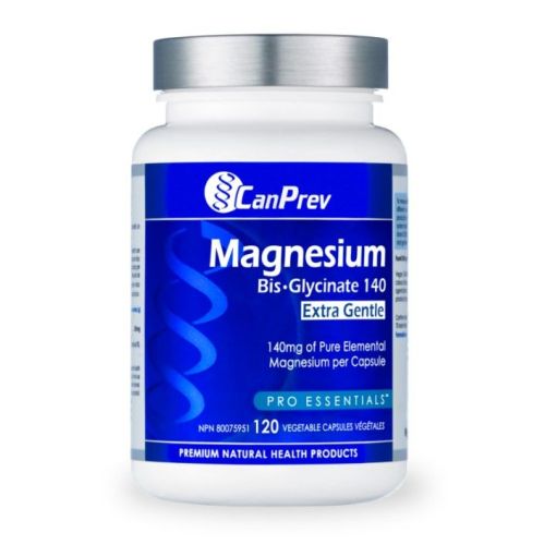 CanPrev Magnesium Bis·Glycinate 140 Extra Gentle, 120 v-caps