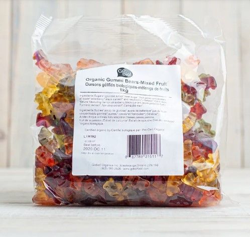 Gobio Organic Fruit Gummi Bears, 1kg