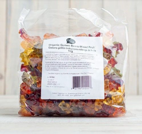 Gobio Organic Fruit Gummi Bears, 1kg