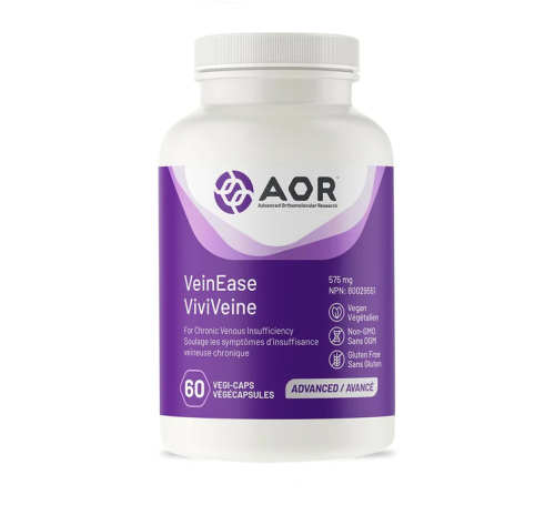 AOR VeinEase, 575mg, 60 Vegi-Capsules