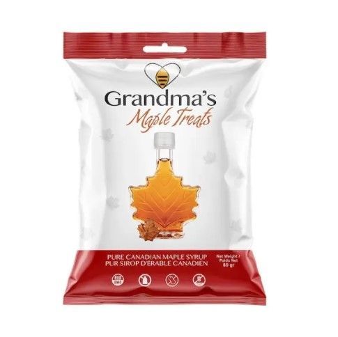 Grandma's For Bees Maple Syrup Treats, 12 x 80g