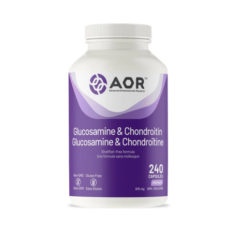 AOR Glucosamine & Chondroitin, 675mg, 240 Vegi-Capsules