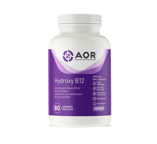 AOR Hydroxy B12 1000mcg, 60 Lozenges