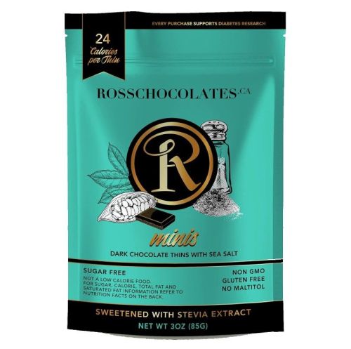 Ross Chocolates Mini Dark Chocolate Sea Salt, 85g