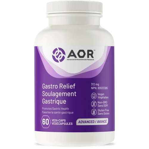 AOR Gastro Relief, 312mg, 60 Vegi-Capsules