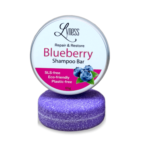Lyness Beauty Blueberry Shampoo Bar, 65g