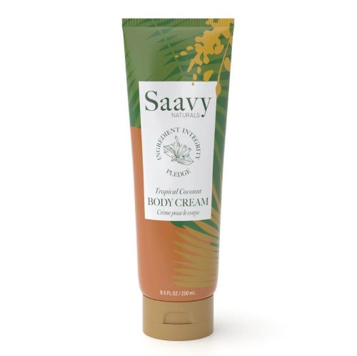 Saavy Naturals Tropical Coconut Body Cream, 250mL