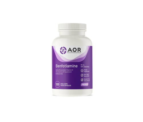 AOR Benfotiamine 80mg, 120 Vegi-Capsules