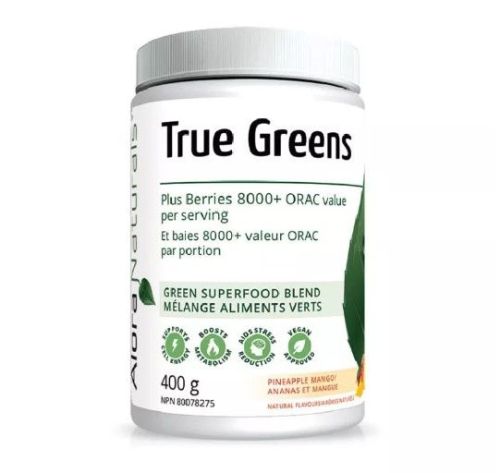 Alora Naturals True Greens, Fruit Punch, Pineapple Mango, Pomegranate Berry, Unflavoured 400g - 400g Pineapple Mango 