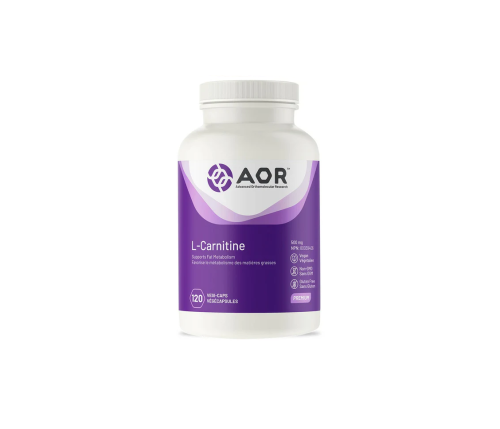AOR L-Carnitine, 500mg, 120 Vegi-Capsules