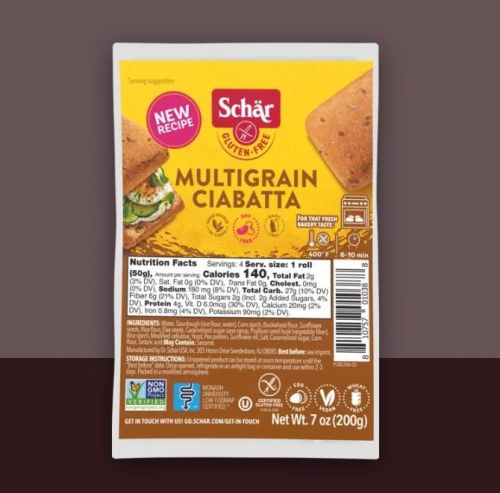Schar Multigrain Ciabatta, 200g