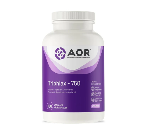 AOR Triphlax 750, 750mg Triphala Complex, 100 Vegi-Capsules