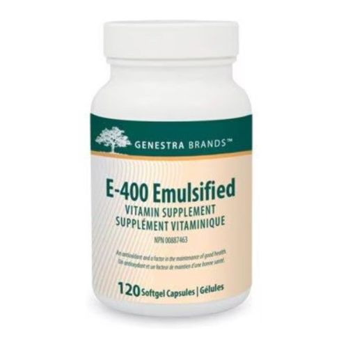 Genestra E-400 Emulsified, 120 softgels