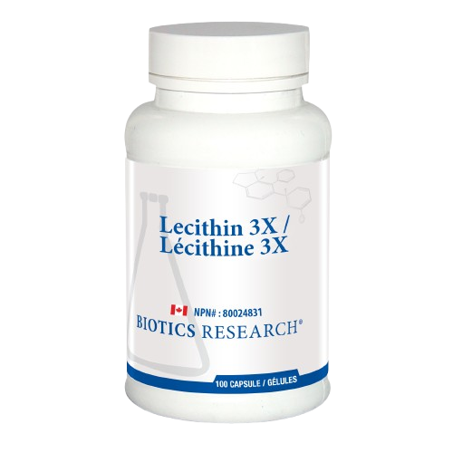 Biotics Research Lecithin 3X (formally: Phosphatidylcholine), 100 capsules