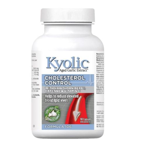 Kyolic Formula 106 Choles Cntrl w/Hawthorn, 90caps