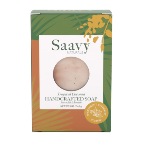 Saavy Naturals Tropical Coconut Bar Soap, 141g