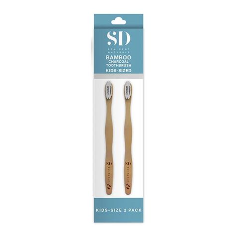 SD Naturals Kids Bamboo Toothbrush, 2pk