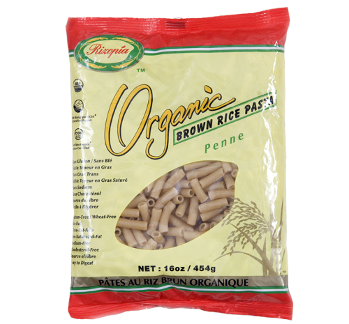 Rizopia Org Brown Rice Penne, 454g