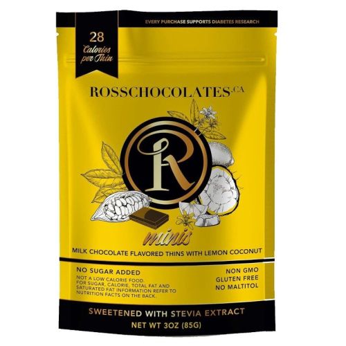 Ross Chocolates Mini Milk Chocolat Lemon Coconut, 85g