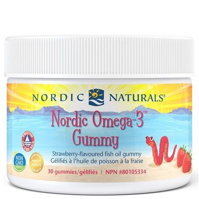 Nordic Naturals Omega 3 Gummy Straw (Worms),30's
