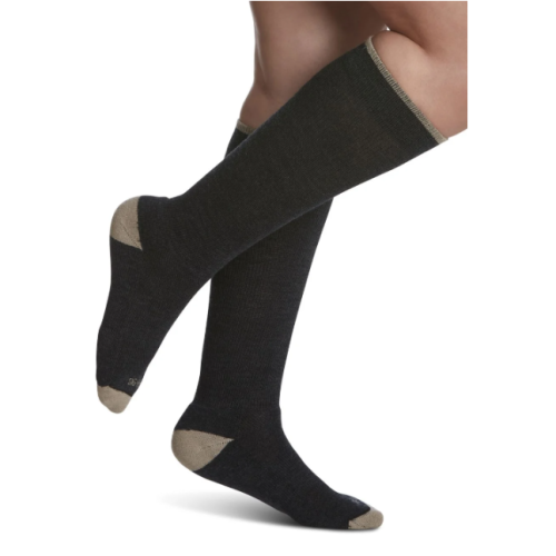 Sigvaris Merino Outdoor Socks 422CMS-12 20-30MM Charcoal, MS