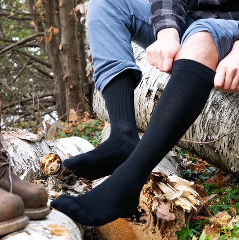 Bauerfeind Merino Wool Comp Knee-Hi Black Short 20-30mmhg, Small