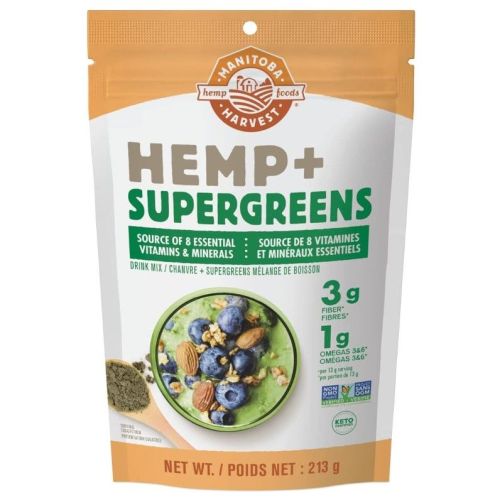 Manitoba Harvest Hemp + Supergreens, 213g
