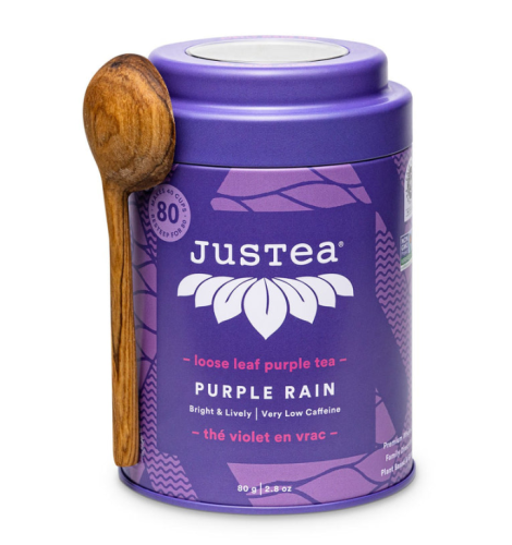 JusTea Purple Tea - Purple Rain, 6 x 80g