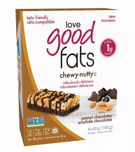 Love Good Fats Peanut Chocolatey, 12 x 40g