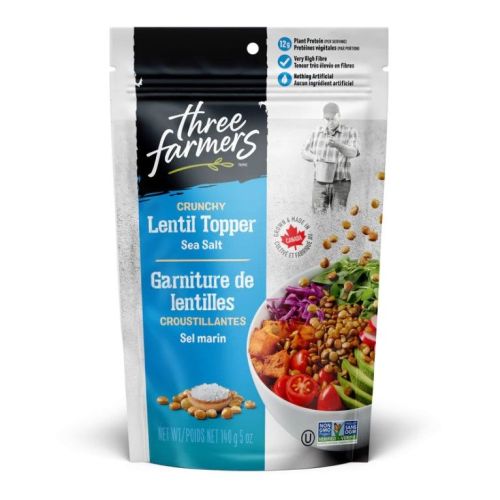 Three Farmers Lentil Salad Topper Sea Salt, 140g