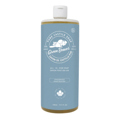 Green Beaver All Purpose Castille Soap Unscented, 990ml