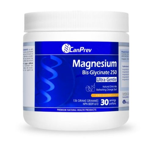 Canprev Magnesium Bis·Glycinate Drink Mix - Refreshing Orange Zest, 156 g 