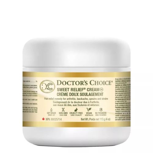 Doctor's Choice Sweet Relief MSM Cream with Capsaicin  Eucalyptus Oil 113g
