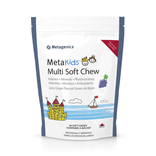 Metagenics MetaKids Multi Soft Chew, 60 Grape Flavored Soft Chews